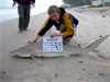 Junior angler John Riley caught this blacktip shark during the 2014 Blacktip Challenge shark fishing tournament in Florida